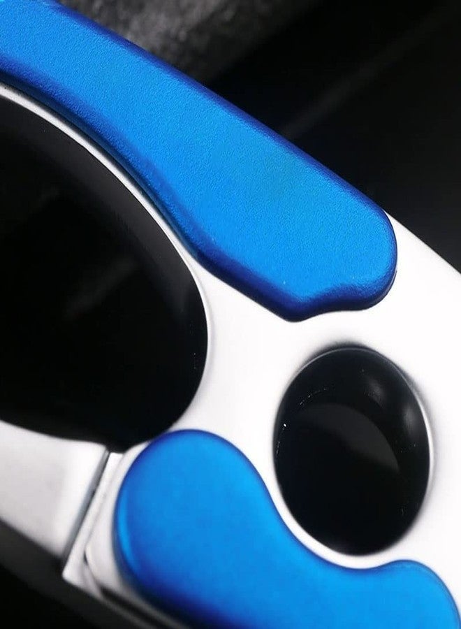 Contacts Metal Personalized Waistband Keychain for Unisex Double Ring Design (Blue)… - Image 3