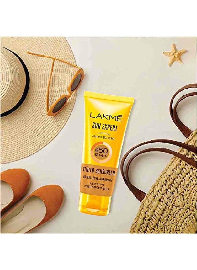 LAKME - Sun Expert Tinted Sunscreen 50 Spf, 100 G - Image 1