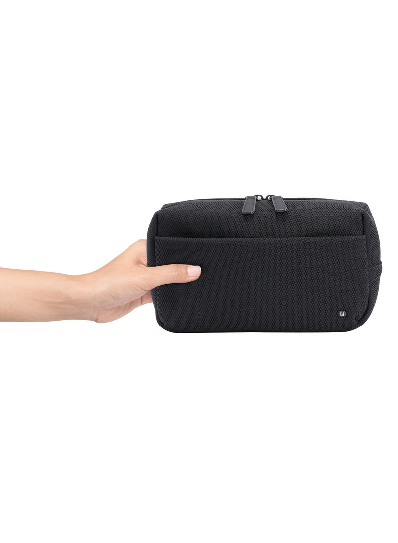 LEVELO Leon Organizer Pouch, 2.5L Capacity, Handheld Convenience, Smart Internal Organization, Quick Grab-and-Go, Durable Polyester Construction - Black - Image 5