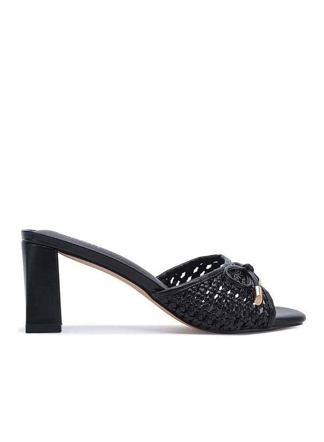 Stylish Lattice-Detail Heeled Sandal CD 021