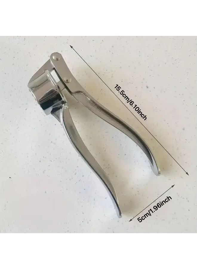 1pc 304 Stainless Steel Garlic Press Manual Handheld Crusher Ginger Masher Kitchen Tool - Image 3