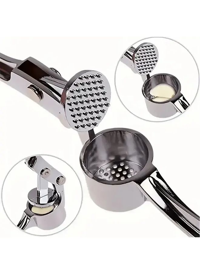 1pc 304 Stainless Steel Garlic Press Manual Handheld Crusher Ginger Masher Kitchen Tool - Image 5