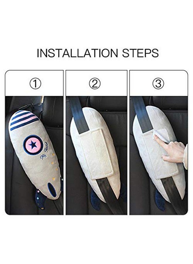 Kelendle Seat Belt Pillow Kids Car Seat Belt Cover Vehicle Shoulder Pads Car Seatbelt Cushion for Kids Seat Strap Pillows Kids Animal Travel Pillow - Image 4