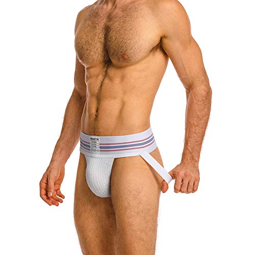 BSHETR Men's Athletic Supporters Jockstrap Active Underwear (4-Pack(multipack), L:32"-34",81cm-86cm) - Image 3