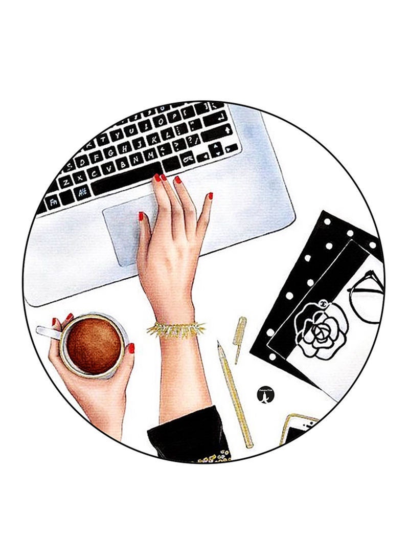 Desk Printed Mouse Pad  Multicolour