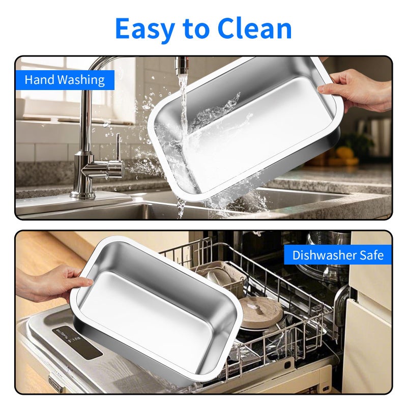 Ohtomber Stainless Steel Dog Bowl - 2.65 Gallons Metal Large Pet Dog Water & Food Bowl, Outdoor Feeder Water Trough Dish Plate for Cat, Big, Extra Large Breed - Image 5