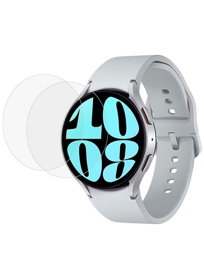 O Ozone Tempered Glass Screen Protector for Samsung Galaxy Watch 6 44mm [2 Pack], 3D Full Coverage Curved Edge Screen Protective Cover - Image 1
