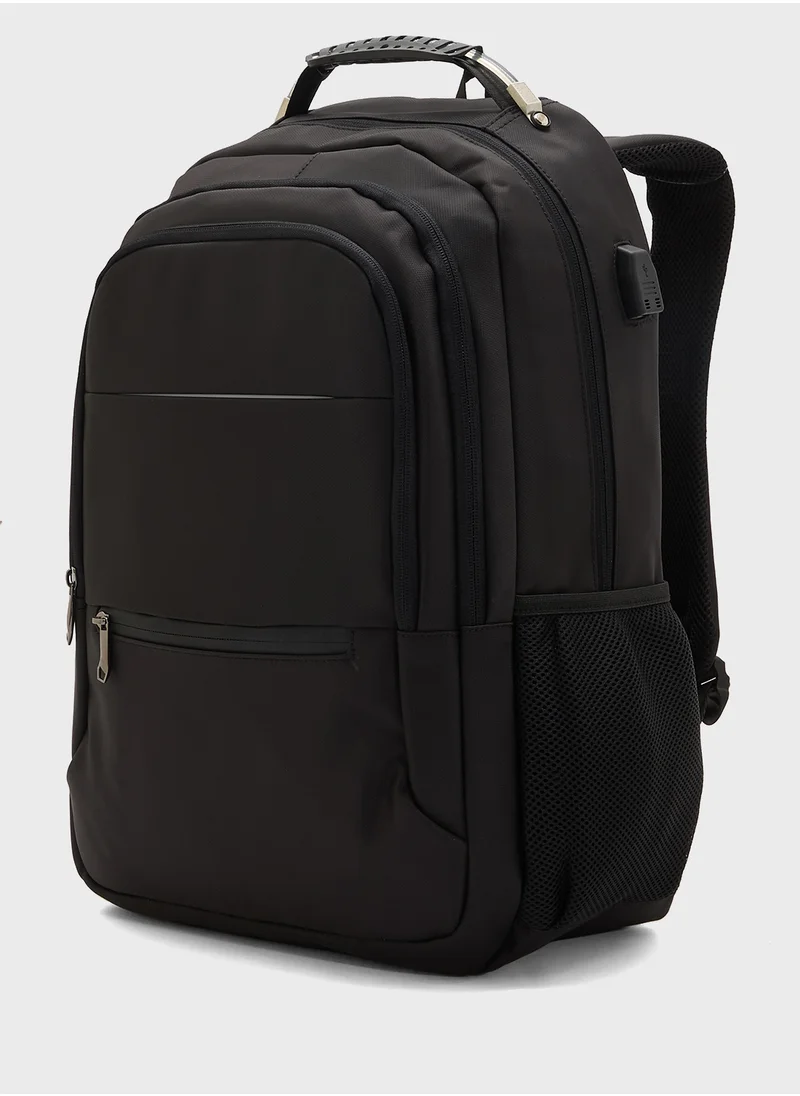روبرت وود Premium Backpack With Pocket Organiser