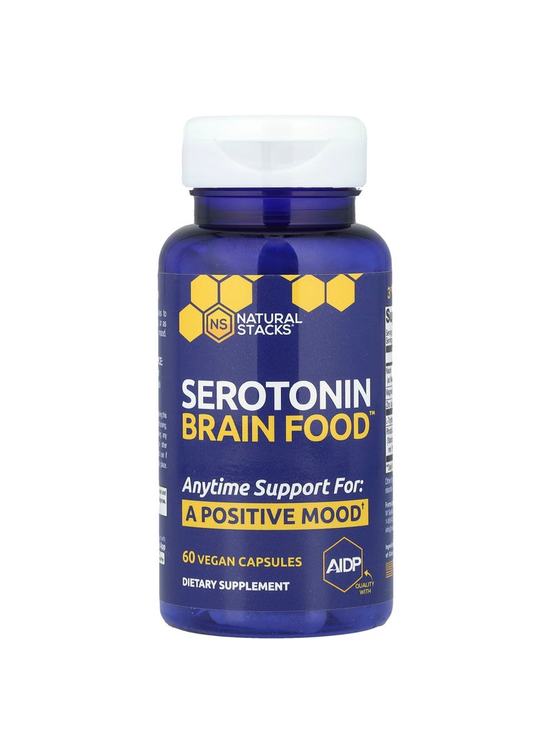 Serotonin Brain Food™, 60 Vegan Capsules