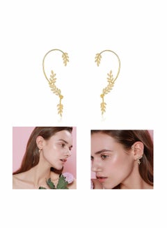 Gold Cuff Earrings for Women No Piercing Cartilage Ear Cuff Adjustable Ear Clip Wrap Around Earring for Girls