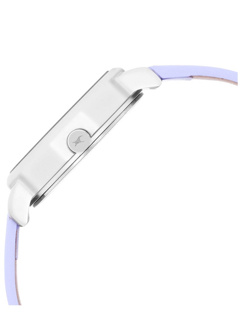 fastrack - Fastrack Uptown Retreat Quartz Analog Grey Dial Leather Strap Watch for Girls - Image 1