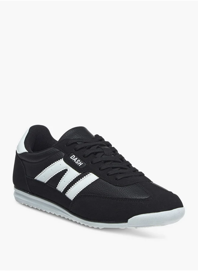 داش Men's Logo Detail Sports Shoes with Lace-Up Closure