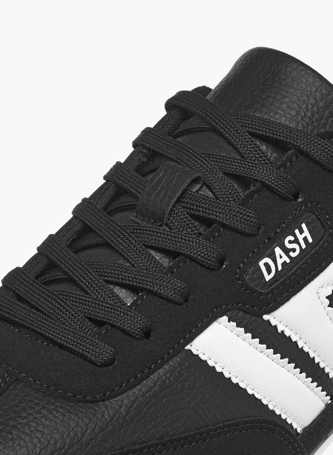 Dash Men's Logo Detail Sports Shoes with Lace-Up Closure