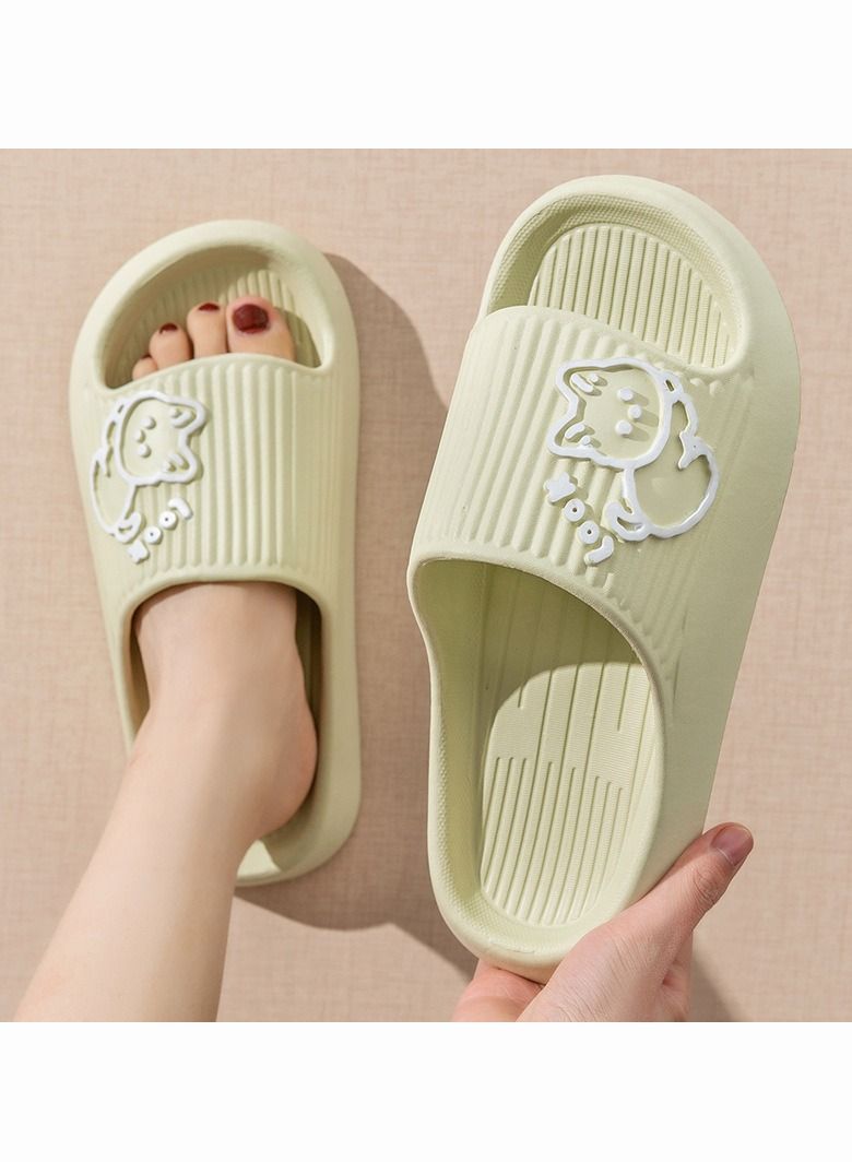 Cartoon Cat Slippers for Women and Men, Slippers Shower Shoes Indoor Slides Bathroom Sandals, Lightweight, Non-Slip, Easy to Clean - Image 1