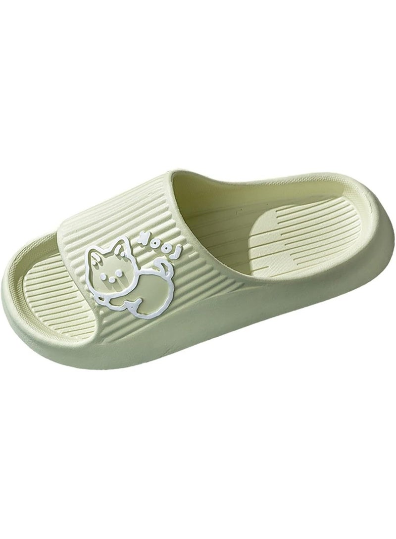 Cartoon Cat Slippers for Women and Men, Slippers Shower Shoes Indoor Slides Bathroom Sandals, Lightweight, Non-Slip, Easy to Clean - Image 3