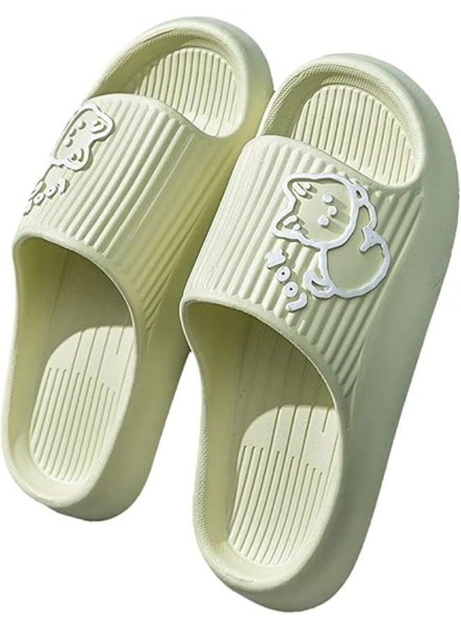 Cartoon Cat Slippers for Women and Men, Slippers Shower Shoes Indoor Slides Bathroom Sandals, Lightweight, Non-Slip, Easy to Clean - Image 2
