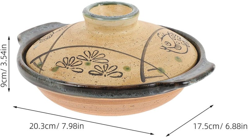 Japanese Ceramic Casserole Pan Heat-resistant Cooking Pot for Soup Stew Rice Noodles Kitchenware for Family Gatherings and Daily Use - Image 2