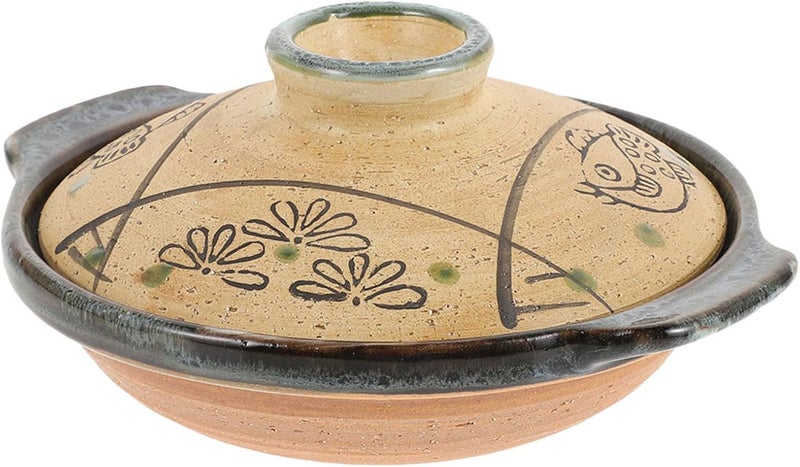Japanese Ceramic Casserole Pan Heat-resistant Cooking Pot for Soup Stew Rice Noodles Kitchenware for Family Gatherings and Daily Use - Image 1