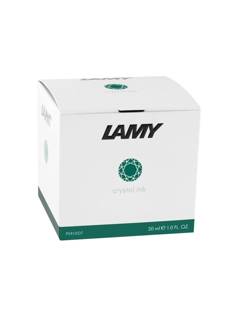 LAMY Crystal Ink Bottle For Fountain Pens And Calligraphy 30ml Content Peridot Ink Colour - Image 3