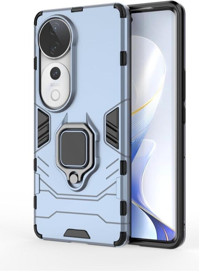 General Compatible with Vivo V40 Pro Case, Magnetic Car Mount Bracket Shell, with Hidden Bracket, Earthquake and Fall Resistant Cover Case for Vivo V40 Pro  - Image 3