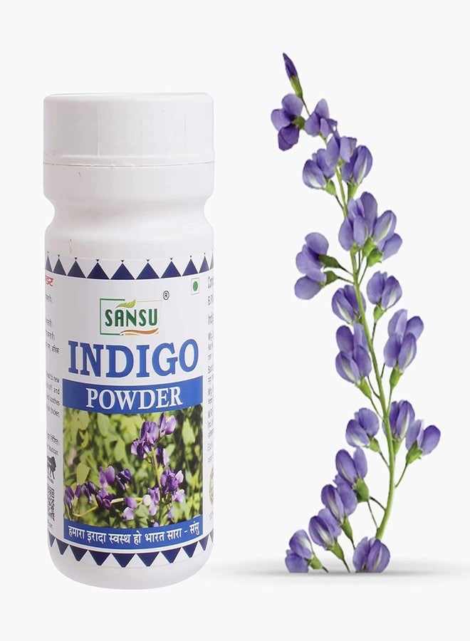 SANSU Indigo Powder, Natural Indigo Powder, Ayurvedic Indigo churan 100g (pack of 5) - Image 3