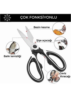 Octopus Bazaar Multifunctional Stainless Steel Chicken Scissors | Chicken Fish Vegetable Scissors  - Image 2