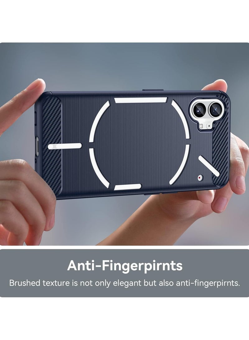 جولدن ماسك لهاتف نوثينج فون 1 رفيع للغاية وممتص للصدمات من البولي يوريثين الحراري الناعم - (ازرق) - Image 4