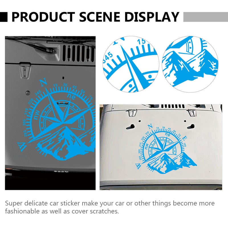 1 Pc Delicate Car Sticker Auto Hood Sticker Fashionable Decoration Car Decal - Image 5