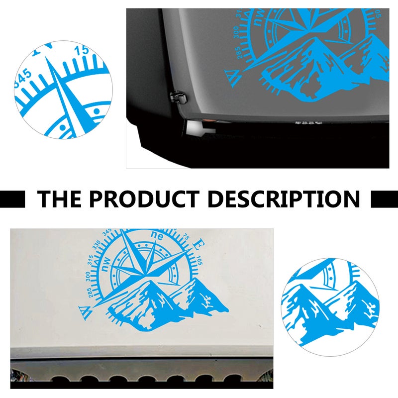 1 Pc Delicate Car Sticker Auto Hood Sticker Fashionable Decoration Car Decal - Image 4