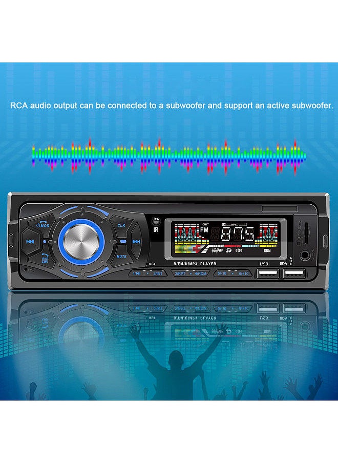 Generic - Multi-function Car BT MP3 Player Dual USB Interface Car Music Player Auto Voice Assistant MP3 Player Radio Receiver - Image 1