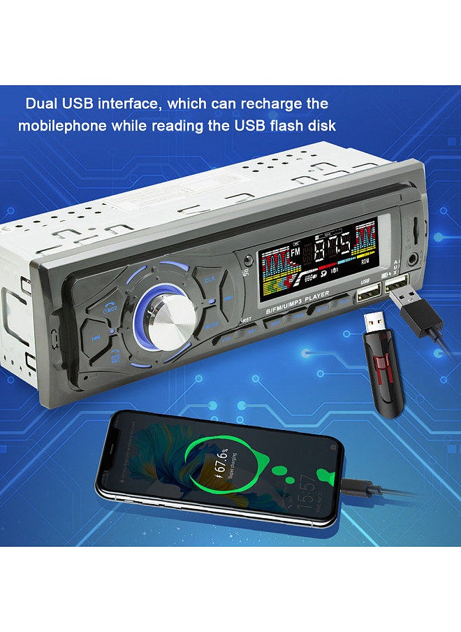 Generic - Multi-function Car BT MP3 Player Dual USB Interface Car Music Player Auto Voice Assistant MP3 Player Radio Receiver - Image 1