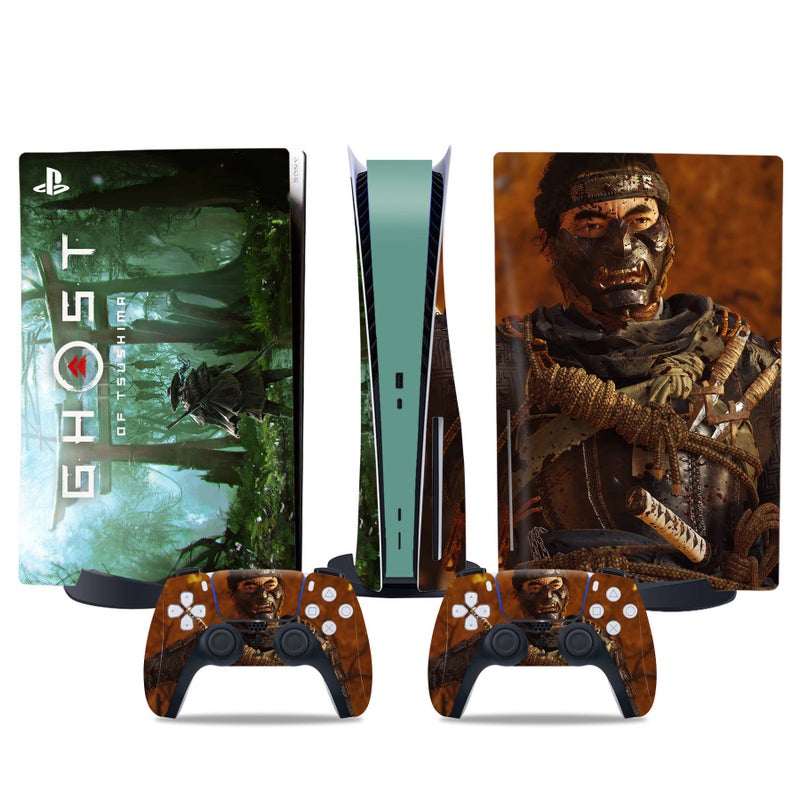 PS5 Disc Edition Sticker PS5 Digital Edition Console Controller Film Ghost of Tsushima Support Drop Shipping Frosted
