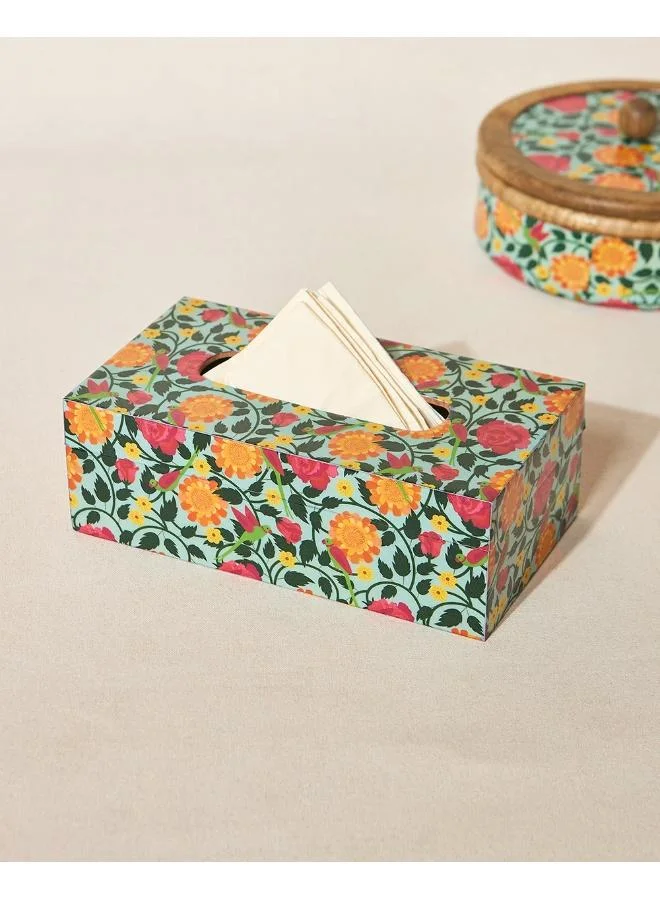 Chumbak Rani Bagh Tissue Box, 9"x5" | Palace Memoirs