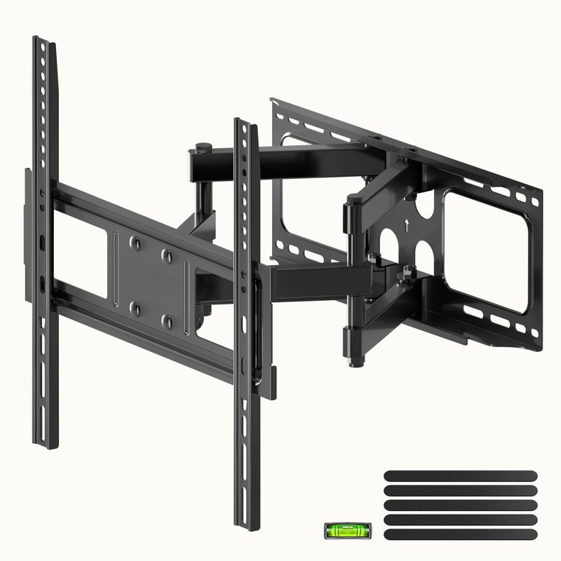 XINLEI Full Motion TV Wall Mount for Most 26"-70" Flat/Curved TV, Swivel Tilt Bracket with Articulating Dual Arms, Support 100lbs, Max VESA 400x400mm, Fits 12â€/16" Wood Stud (MA570) - Image 1