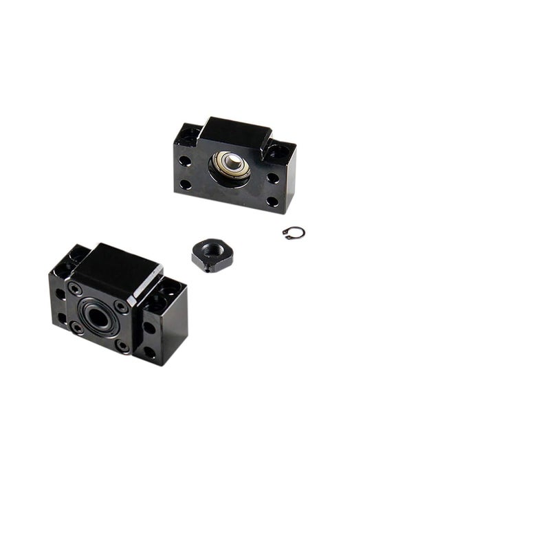 CHUANGNENG Ball Screw CNC Parts SFU1605 RM1605 16mm 1000mm with Metal Deflector Ball Screw nut BK/BF12 End Supports Ball NUT HOUSINGS 1pcs Coupler with end Machining,Length Approx 39.37inch/1000mm - Image 5