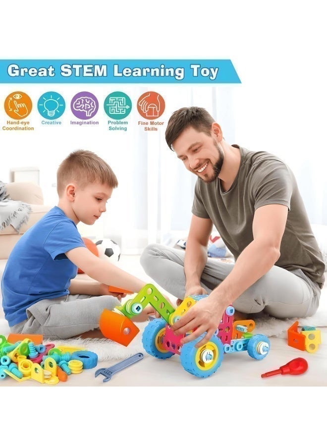 LBMT 6 في 1 ألعاب العلوم والتكنولوجيا والهندسة والرياضيات لـ 3 4 5 6 7 8+ هدايا عيد ميلاد صبي وفتاة تبلغ من العمر سنة، ألعاب أنشطة التعلم التعليمية الجذعية، 118 قطعة أنشطة التعلم في الفصول الدراسية لمرحلة ما قبل المدرسة المهارات الحركية الدقيقة اللبنات الأساسية للأعمار من 3 إلى 8 سنوات 6-8 8-12 لعبة إبداعية هندسية - Image 4