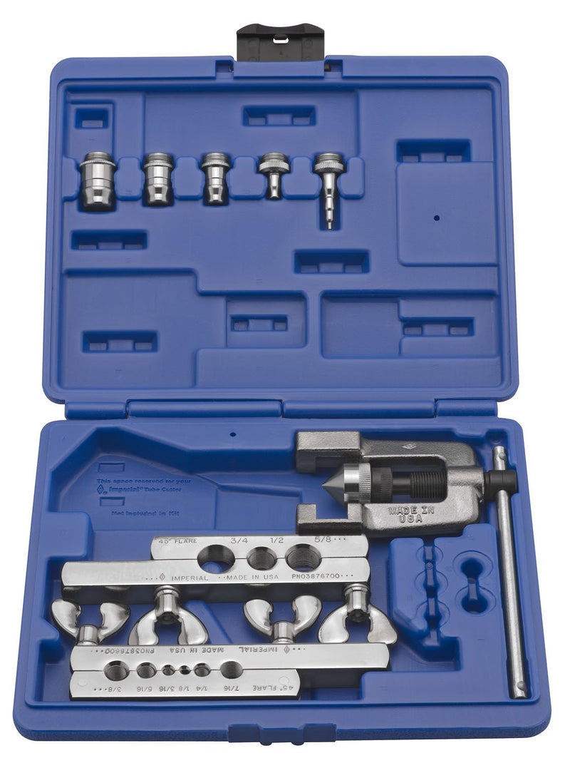 Imperial Tool 275FS 45 Degree Flaring and Swaging Kit for 1/8" to 2/4" O.D. Tubing - Image 1