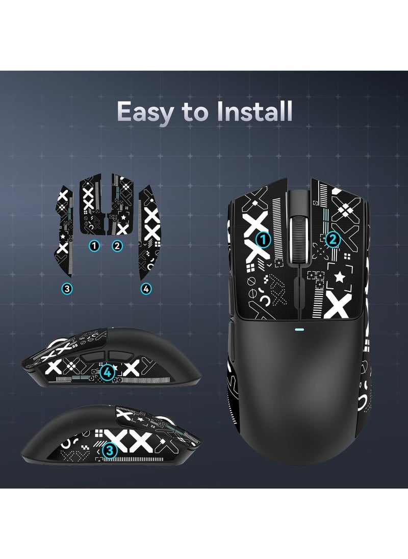 Attack Shark - ATTACK SHARK X11 Tri-Mode Gaming Mouse - Wired, 2.4GHz Wireless, Bluetooth - 22000 DPI PixArt PAW3311 Sensor - RGB Backlight - Magnetic Charging Dock - Lightweight & Ergonomic Design - For PC, Laptop, Mac, Xbox, PS (Black) - Image 1