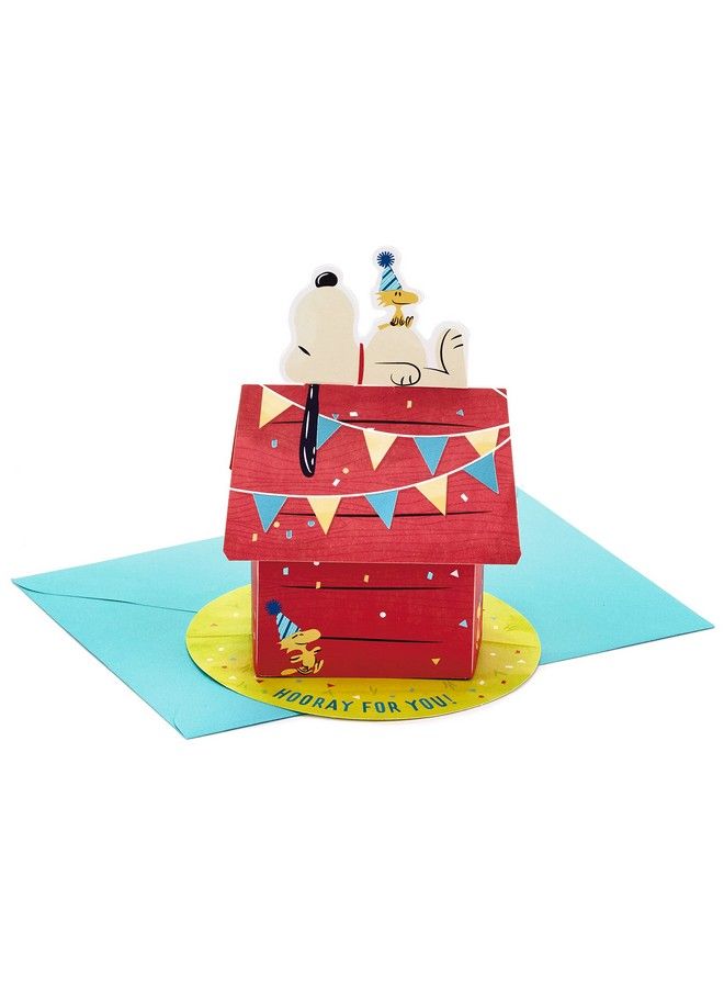 Hallmark Paper Wonder Peanuts Pop Up Birthday Card (Snoopy Dog House) - Image 2