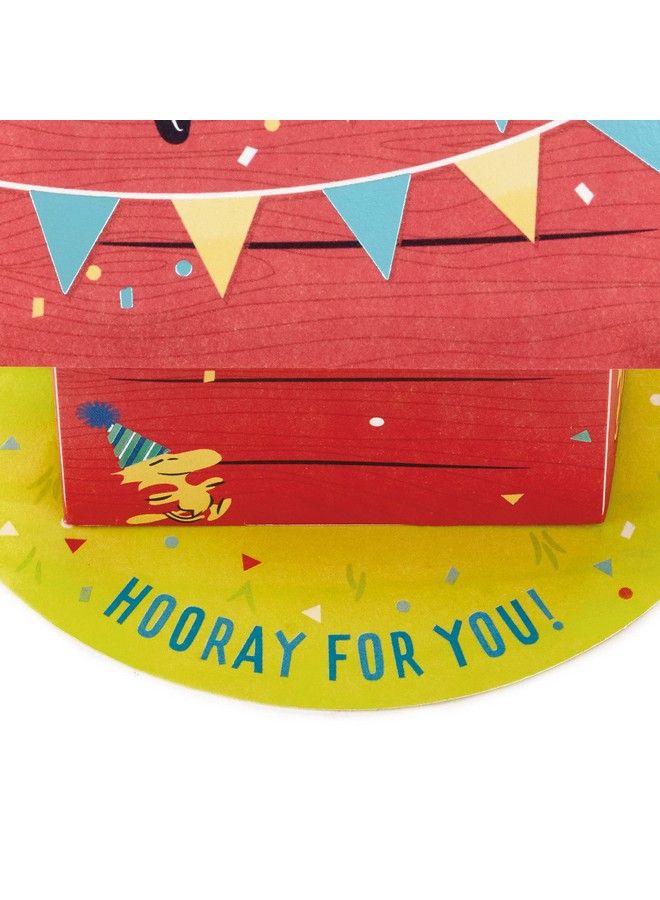 Hallmark Paper Wonder Peanuts Pop Up Birthday Card (Snoopy Dog House) - Image 5