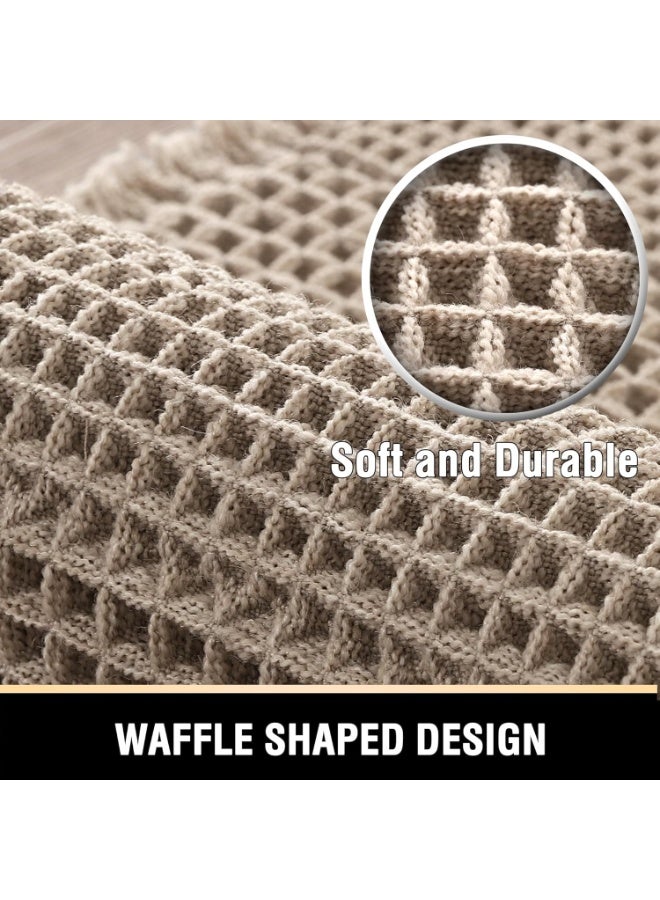 BIGTHREE Non Slip Bath Waffle, Bath Mat Absorbent Mats, Non-Slip B-ath Rugs for Bathroom Floor Machine Washable Dry Fast Bathroom Rugs for Beside Tub (43x61 Cm) - Image 2