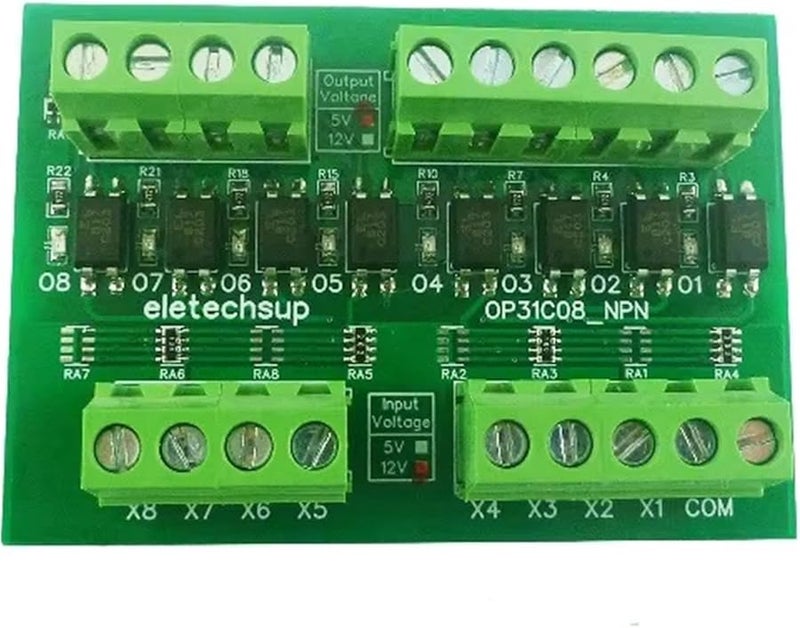 NPN To NPN 8 Channel TTL Logic Level Converter Module 3 3V 5V 12V 24V For Arduino PLC MCU - Image 1
