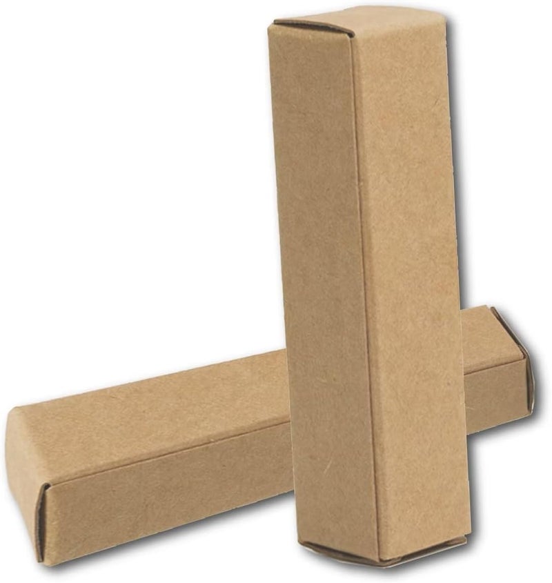 50 Pcs Lip Balm Containers Packaging Boxes 267x07x07 Inch Wrapping Box for 015Oz Lipbalm Round Tubes 55ml DIY Lipsticks Kraft Paper Package Boxes