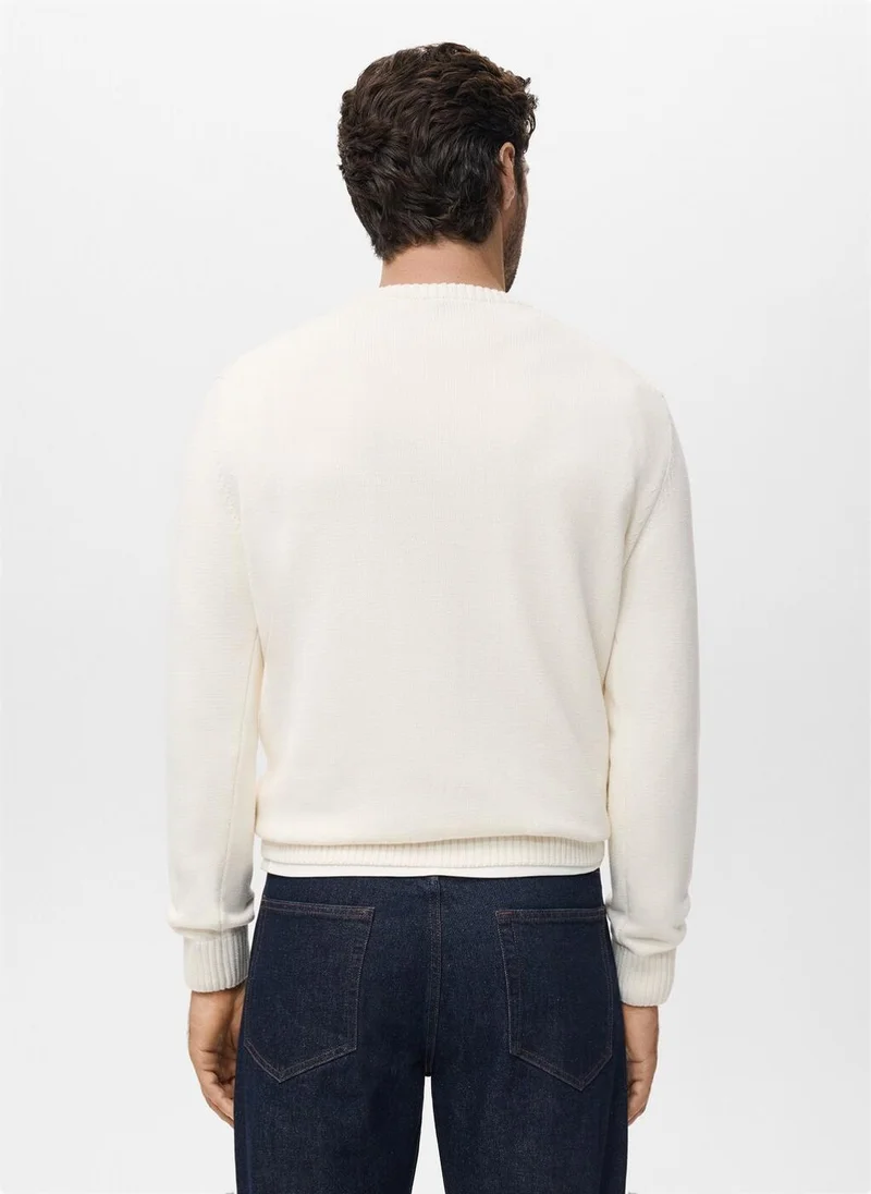 مانجو مان Fine ribbed-knit sweater