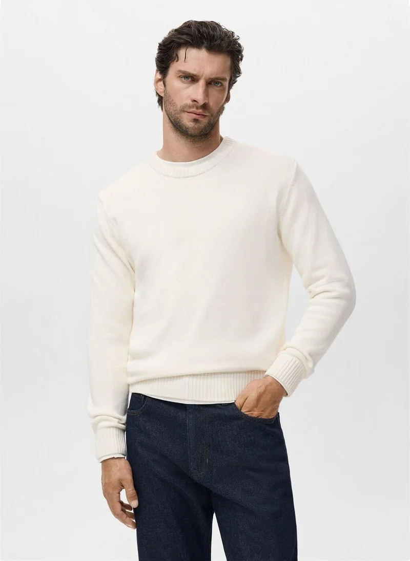 مانجو مان Fine ribbed-knit sweater