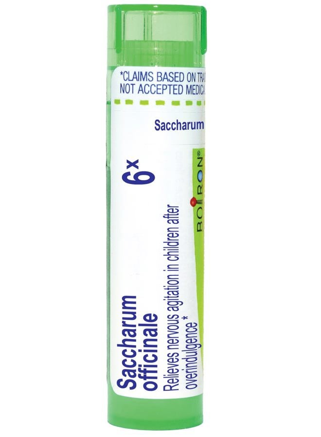 Boiron Saccharum Officinale 6X for Nervous Agitation in Children After Overindulgence - 80 Pellets - Image 1