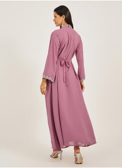 Maxim Creation Embellished High Neck A-Line Kaftan by Styli  - Image 5