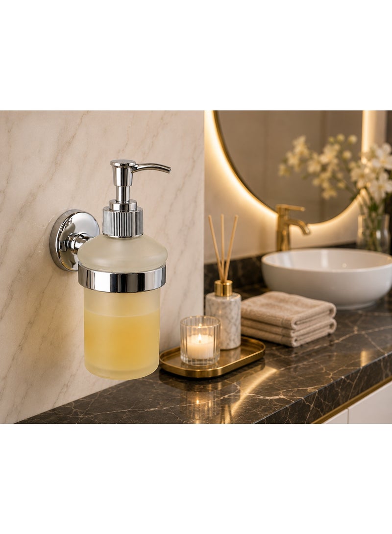 Luxury  Glass Soap Dispenser 400 ML– A Touch of Elegance and Functionality for Every Bathroom - Image 4