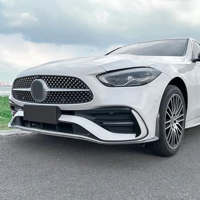 FINMOKAL شفة سبويلر أمامية مجموعة شفة صدام أمامي تناسب بنز C Class W206 S206 C200 C260 C300 C43 AMG 2022-2024 (ألياف الكربون) - Image 5