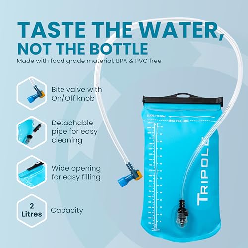 TriPole Hydration Backpacks 2 litres for Cycling with Water Bladder - Image 4